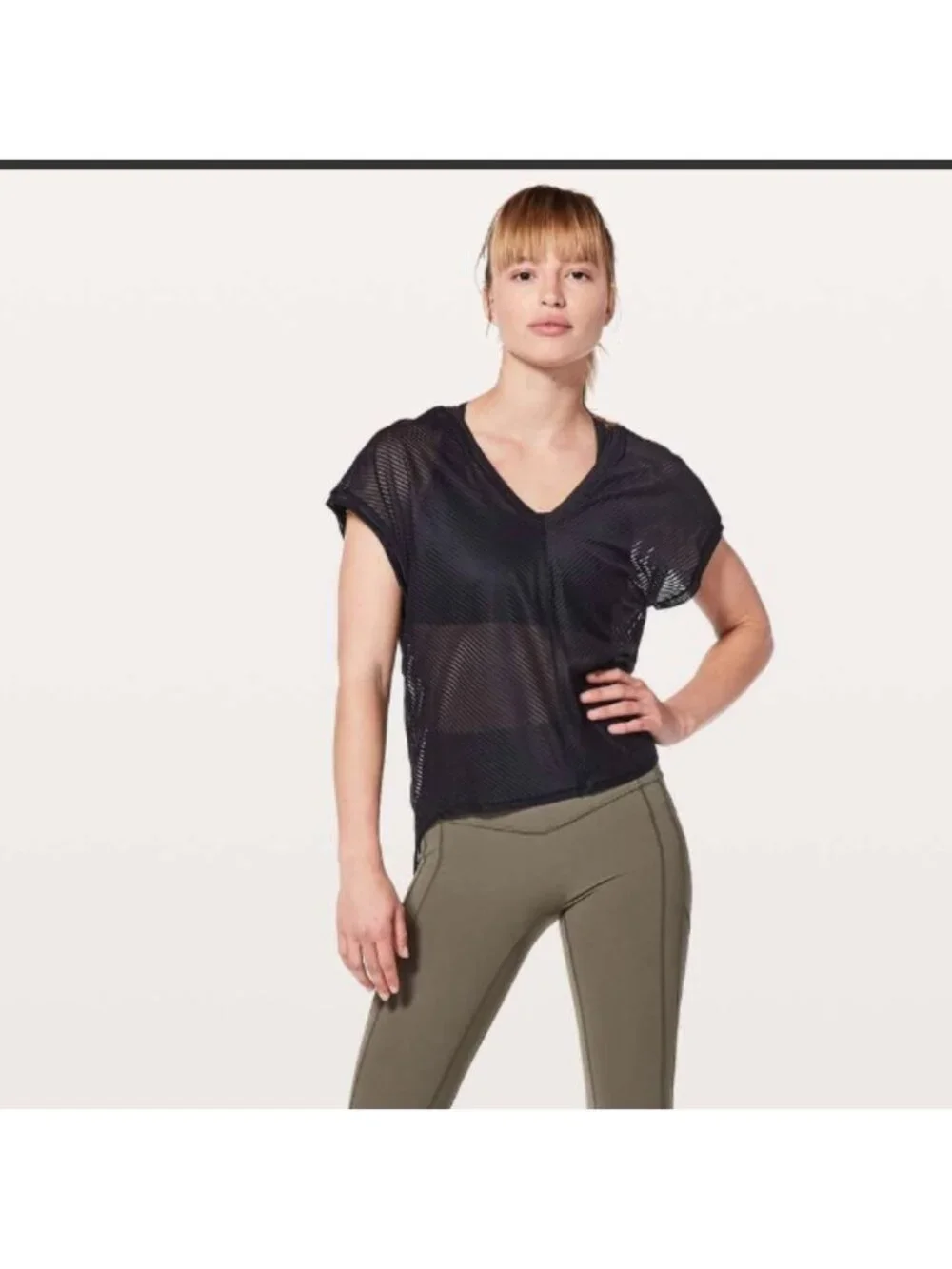 Lululemon Ahead By Miles Short Sleeve Black